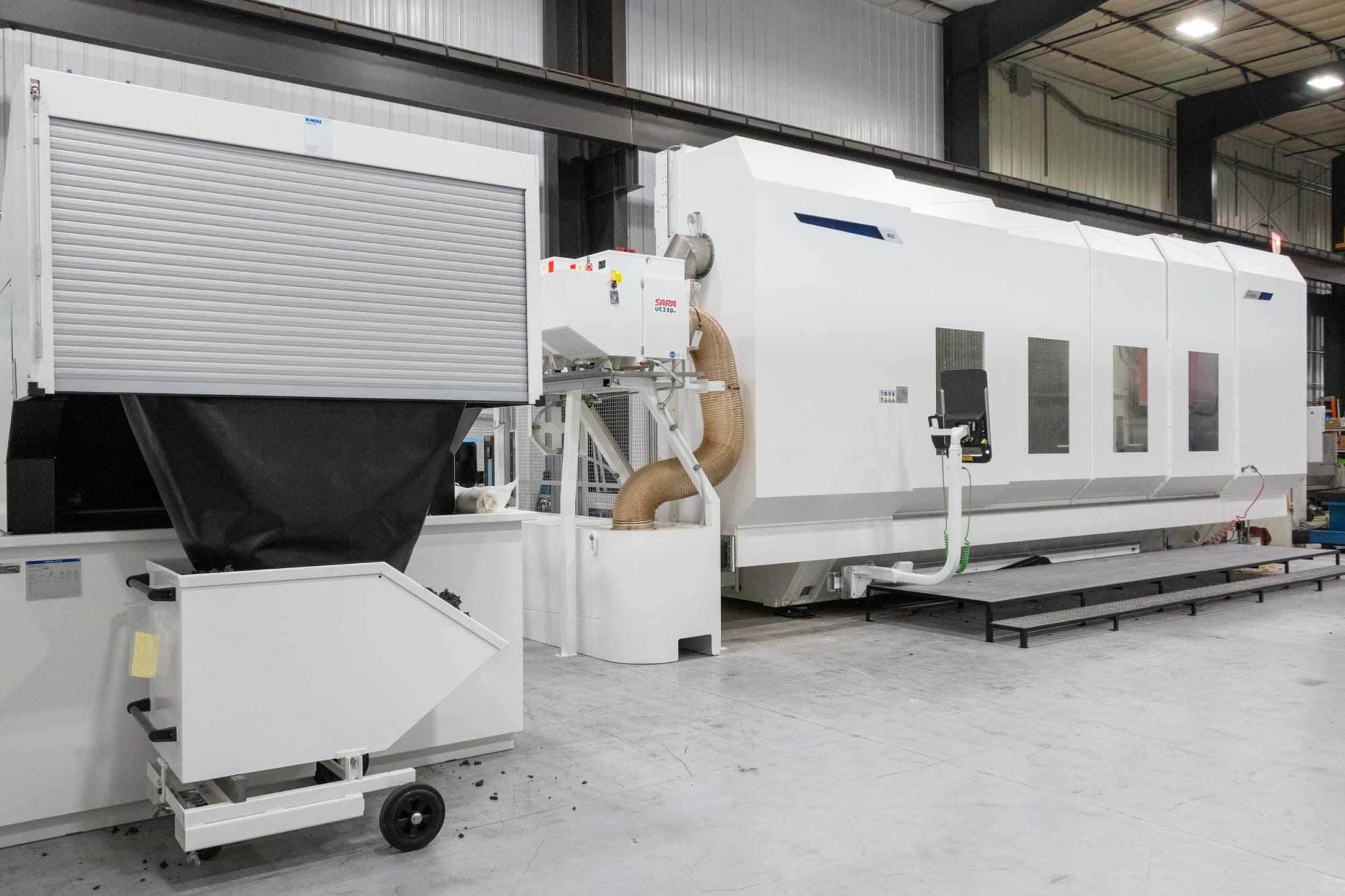 Industrial machine in a factory setting